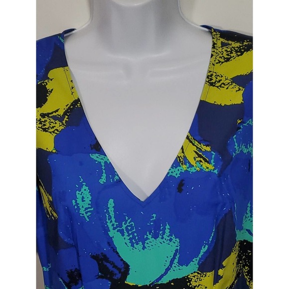 Christopher John Rogers Target Sz 4 Floral Puff Sleeve Tiered Ruffled Maxi Dress - Picture 2 of 8